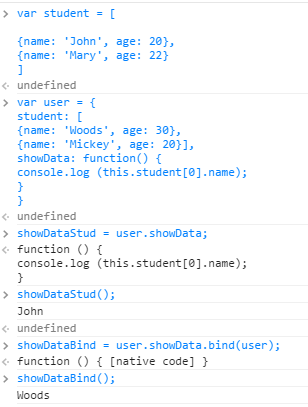 Bind Function